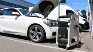 Car being ecu remapped