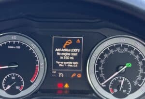 Adblue light and message
